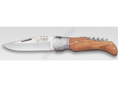 Cudeman zavírací nůž s vývrtkou, olivové dřevo