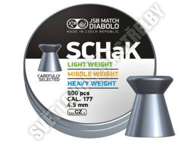 Diabolo JSB Schak cal.4,5mm - 500ks
