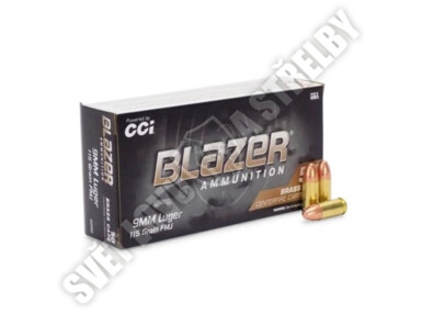 CCI Blazer Brass 9mm Luger 115Gr.