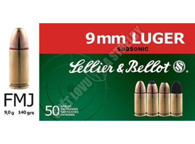 Sellier & Bellot 9mm Luger - Subsonic 9,0g