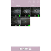 Ukázka stahování snímků přes aplikaci do mobilního zařízení.