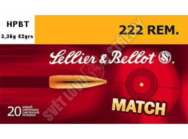 Sellier & Bellot 222 Remington, HPBT