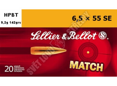 Sellier & Bellot 6,5 x 55 SE, HPBT