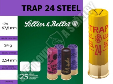 Sellier & Bellot TRAP STEEL SHOT 12/2,54 mm