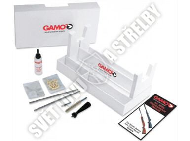 Čistící sada Gamo obsahuje veškeré potřebné komponenty pro efektivní čištění Vaší vzduchovky.